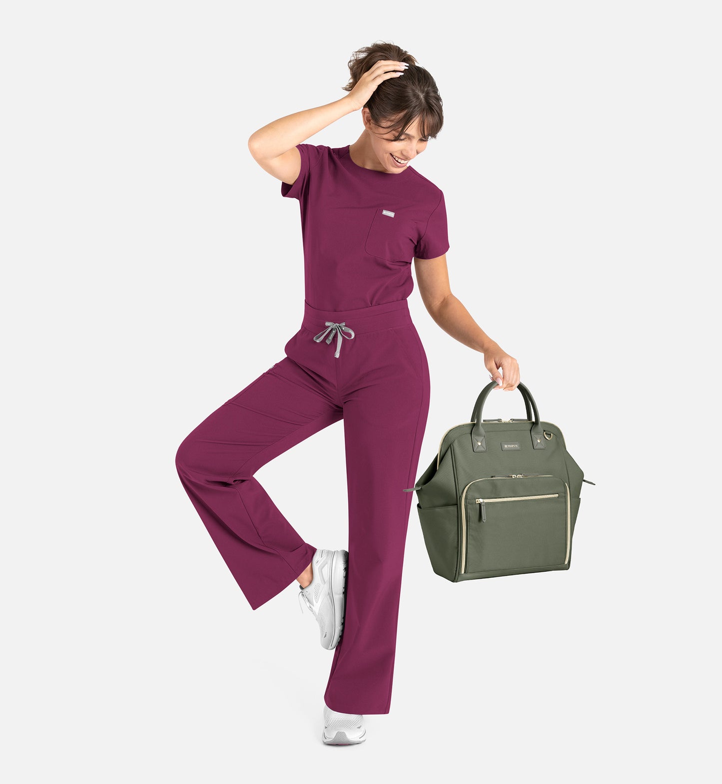 WOmen Maevn Momentum Round Neck Top 5005