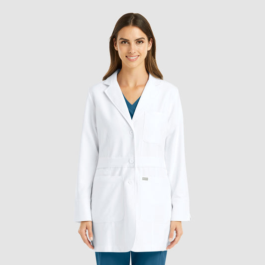 MAEVN WOMEN’S MID LENGTH LAB COAT 32INCH 5072
