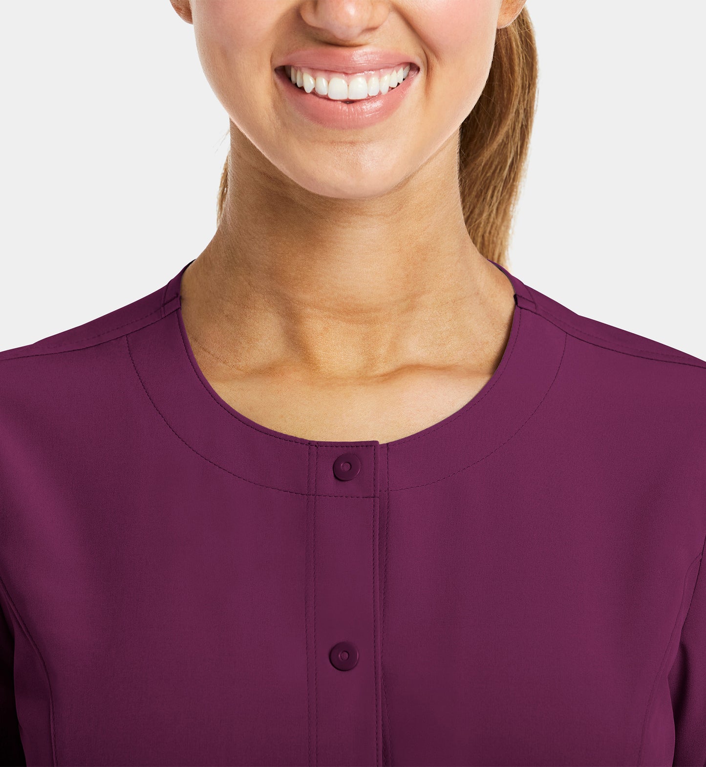 Women’s - Maevn Matrix Impulse Round Neck Snap Button Jacket 7510