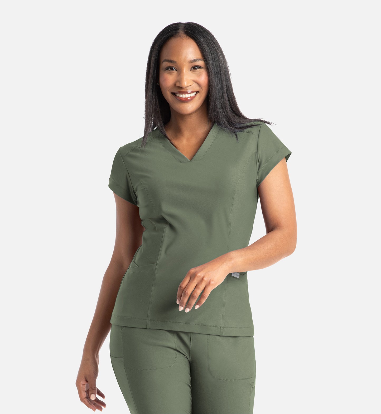 Women Maven Embrace Zoe - Banded V-Neck Top 2501
