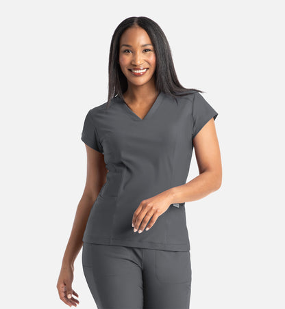 Women Maven Embrace Zoe - Banded V-Neck Top 2501