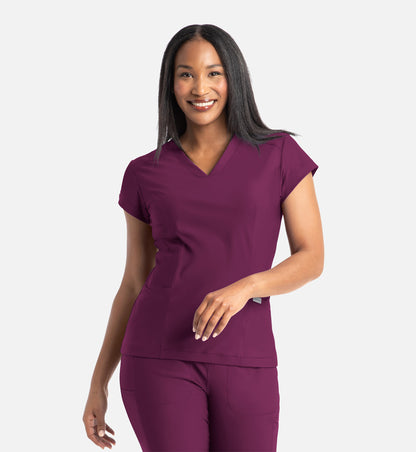 Women Maven Embrace Zoe - Banded V-Neck Top 2501