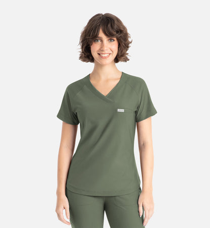 Women Maevn Embrace Luna - Tuckable Y-Neck Top 2502