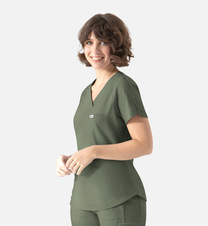 Women Maevn Embrace Luna - Tuckable Y-Neck Top 2502