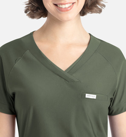 Women Maevn Embrace Luna - Tuckable Y-Neck Top 2502