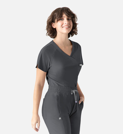 Women Maevn Embrace Luna - Tuckable Y-Neck Top 2502