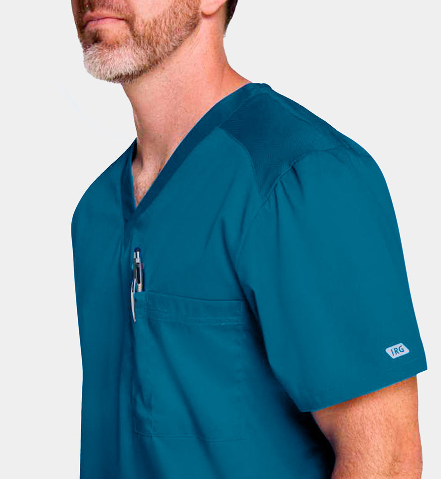Men IRG –EDGE Mesh Panel V-Neck Top 2851