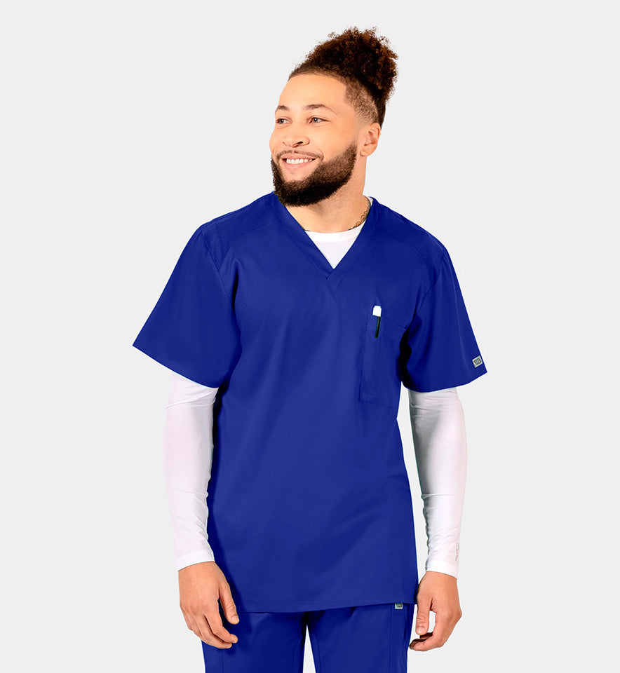 Men IRG –EDGE Mesh Panel V-Neck Top 2851