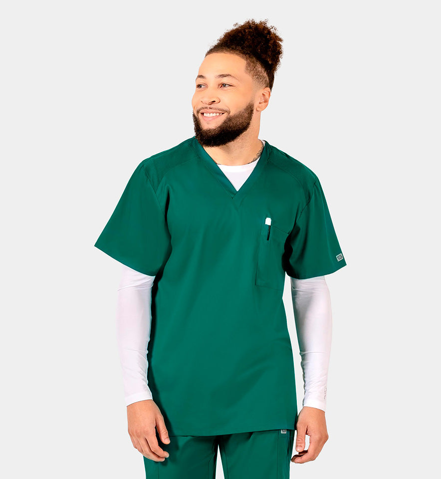 Men IRG –EDGE Mesh Panel V-Neck Top 2851