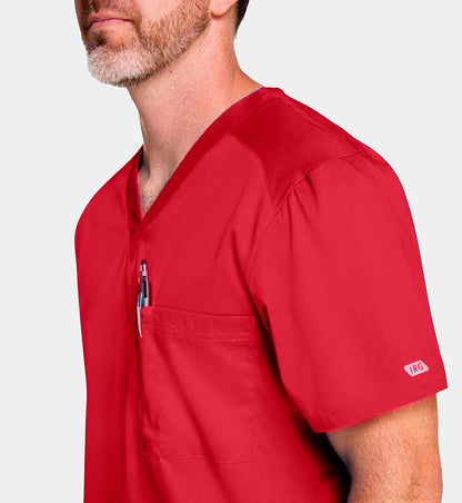 Men IRG –EDGE Mesh Panel V-Neck Top 2851