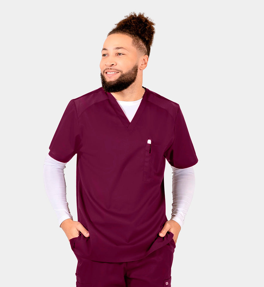 Men IRG –EDGE Mesh Panel V-Neck Top 2851