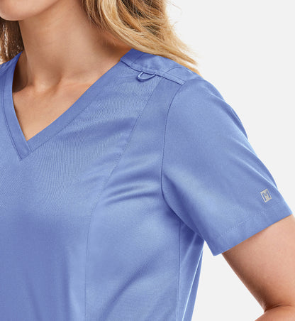 Women Maevn Matrix Double V-Neck Top 3501