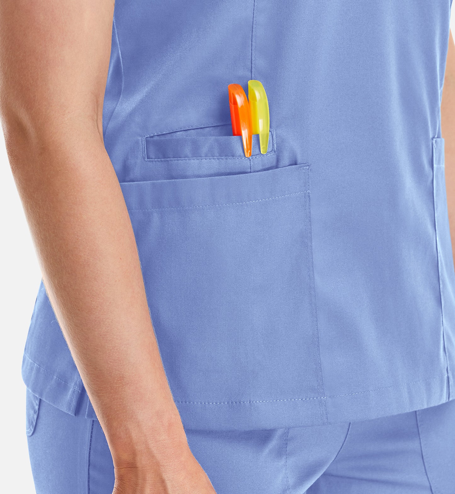 Women Maevn Matrix Double V-Neck Top 3501