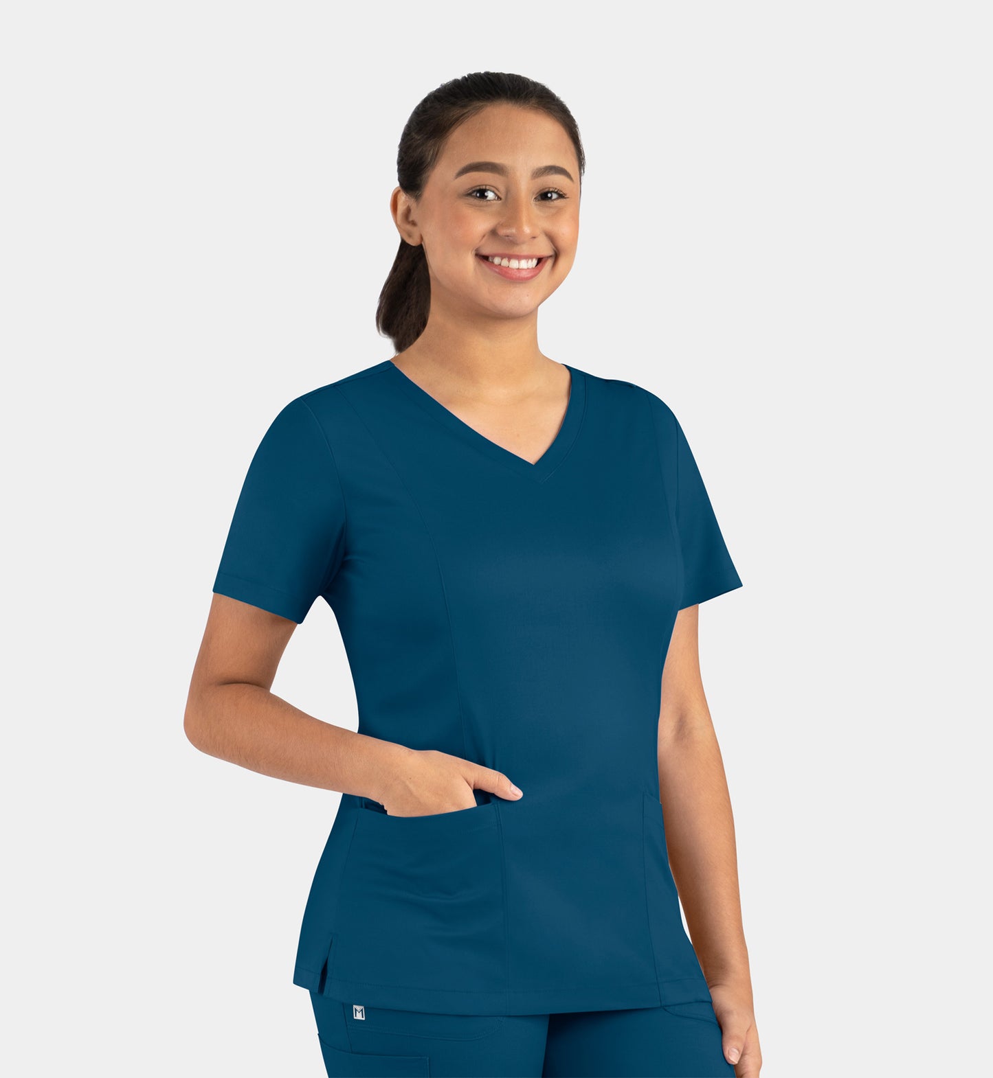 Women Maevn Matrix Double V-Neck Top 3501