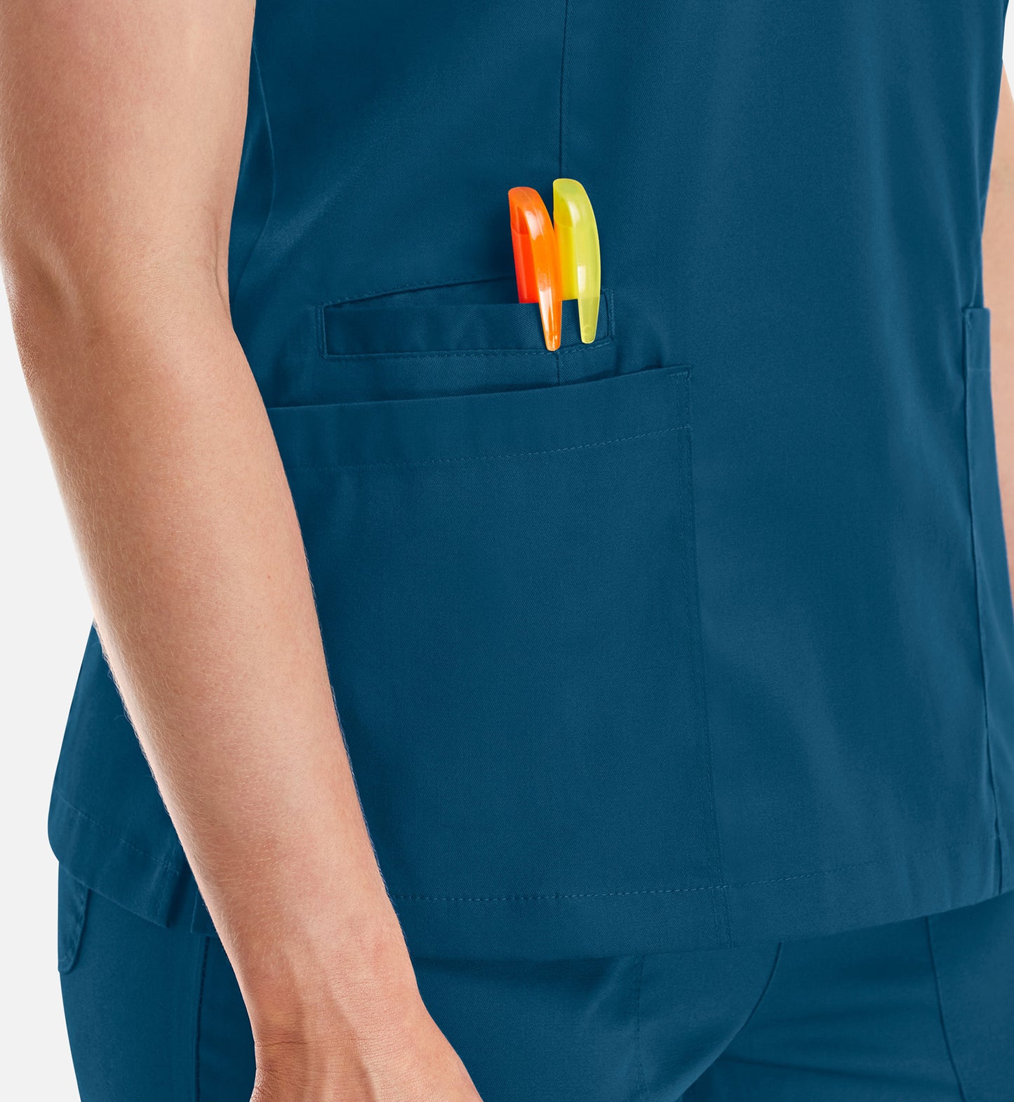 Women Maevn Matrix Double V-Neck Top 3501