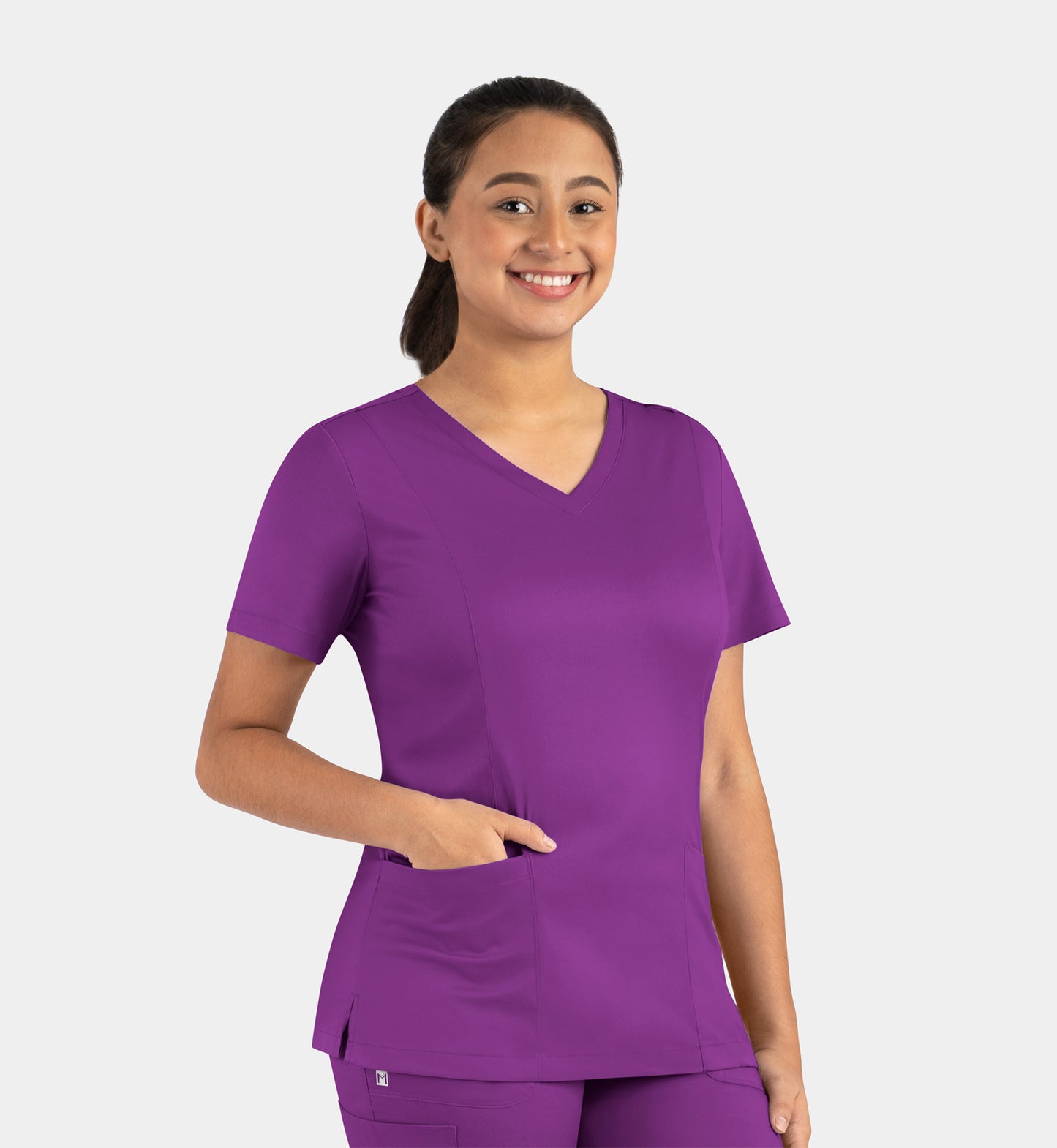 Women Maevn Matrix Double V-Neck Top 3501