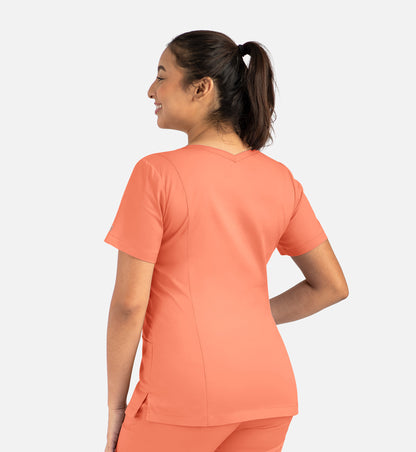 Women Maevn Matrix Double V-Neck Top 3501