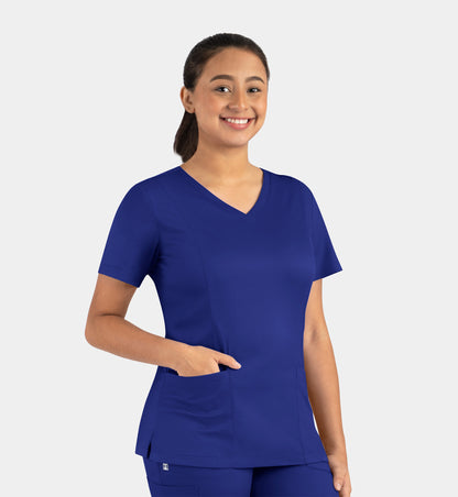 Women Maevn Matrix Double V-Neck Top 3501