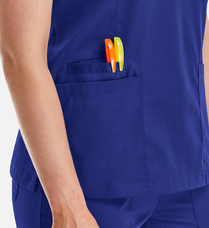 Women Maevn Matrix Double V-Neck Top 3501