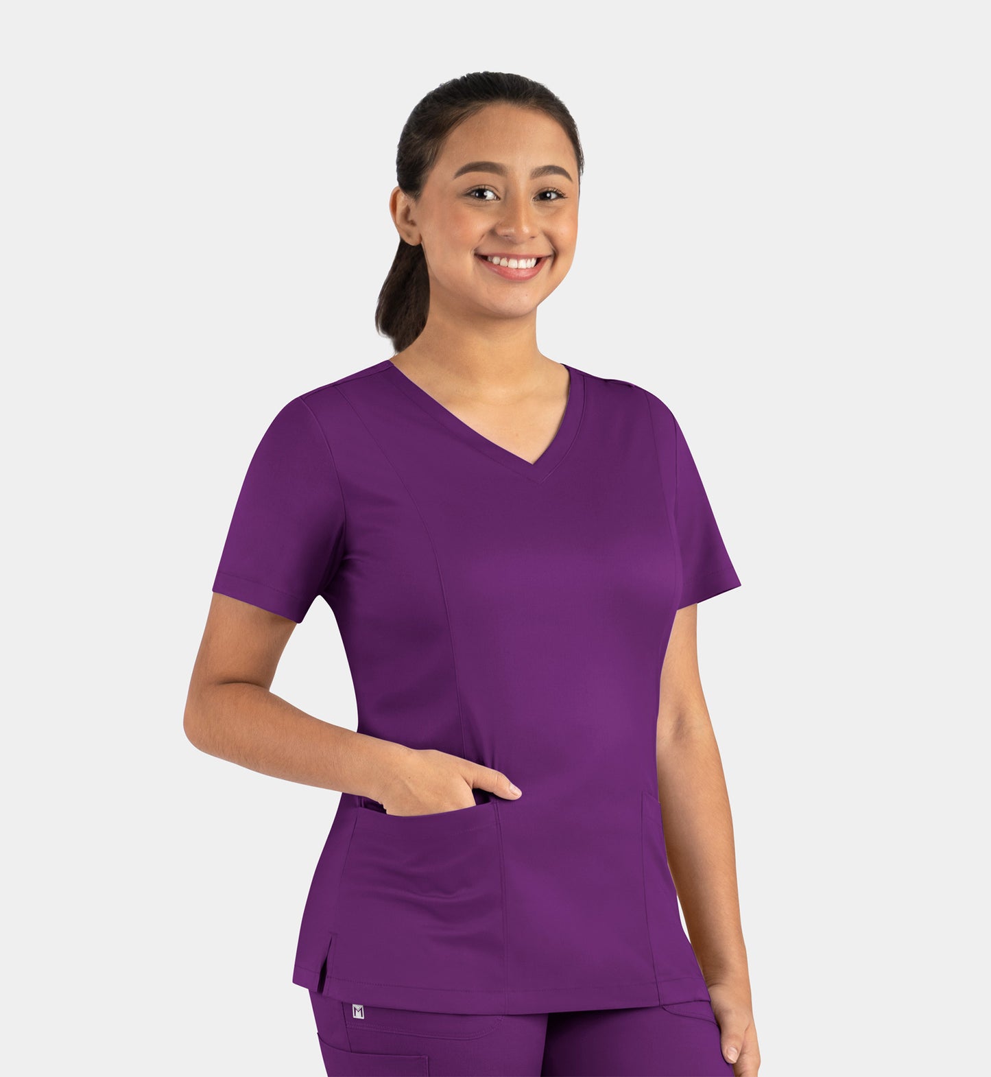 Women Maevn Matrix Double V-Neck Top 3501