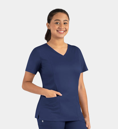 Women Maevn Matrix Double V-Neck Top 3501