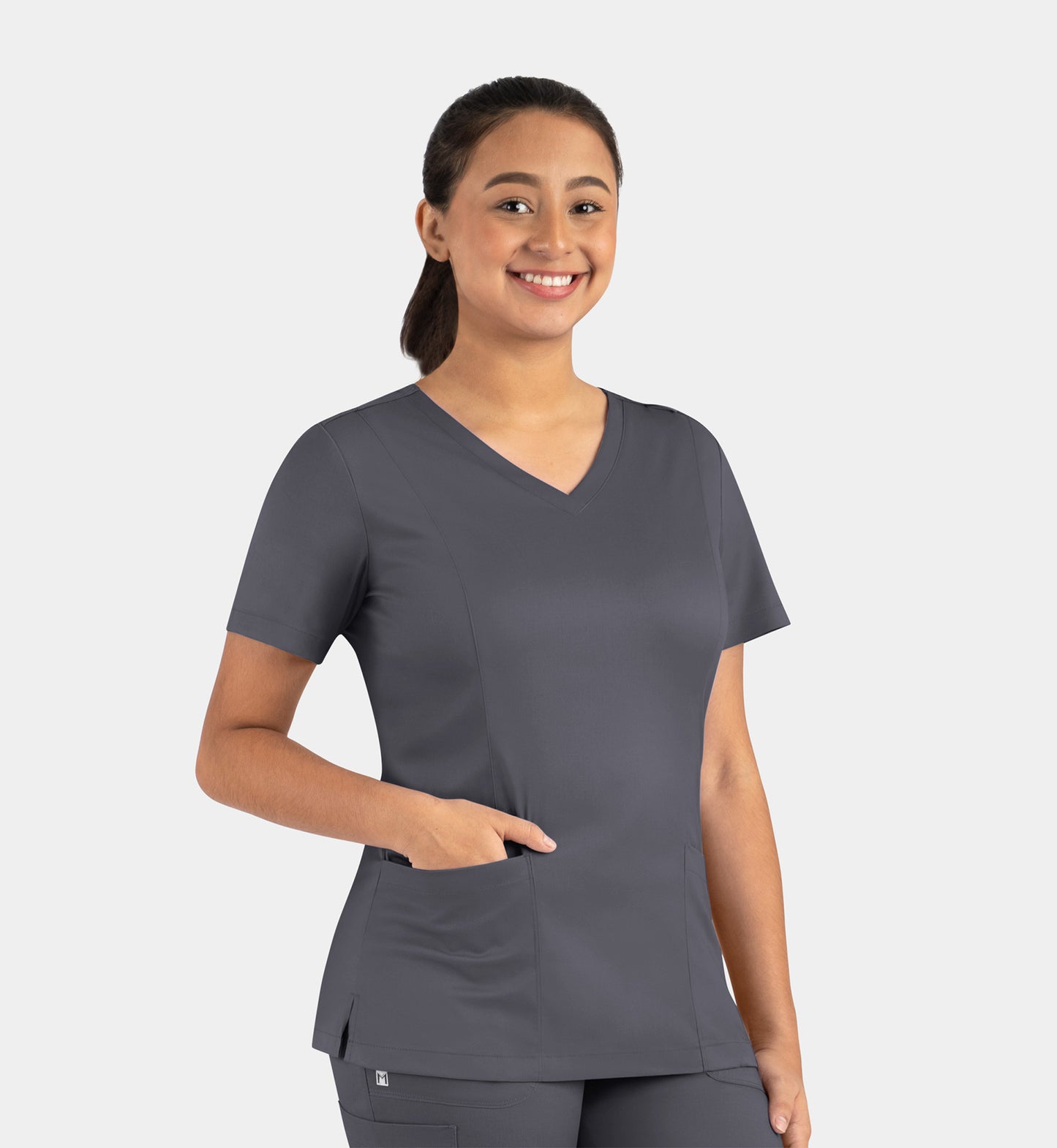 Women Maevn Matrix Double V-Neck Top 3501