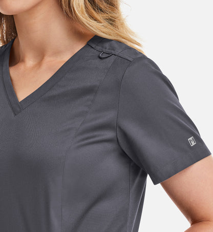 Women Maevn Matrix Double V-Neck Top 3501