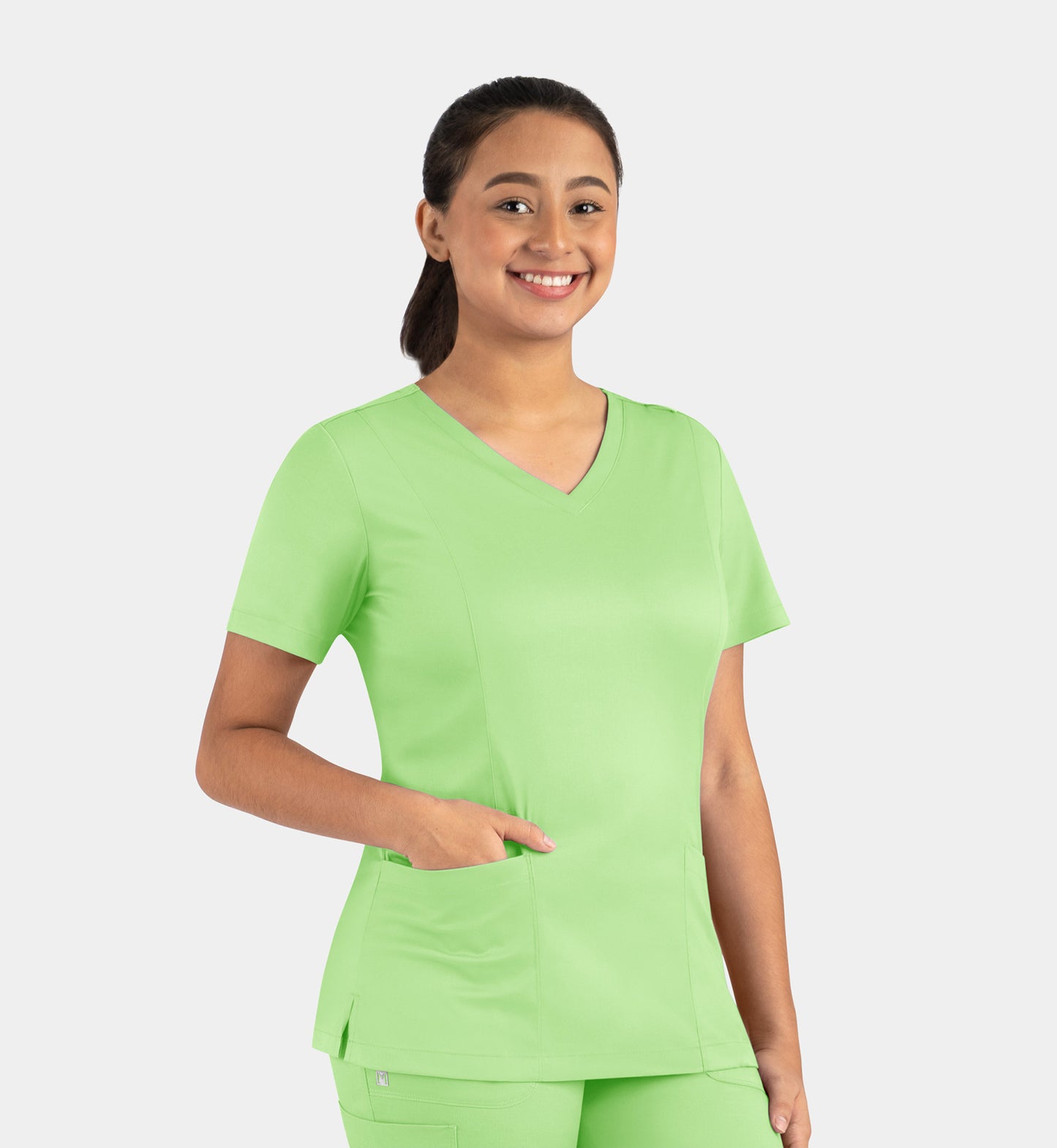 Women Maevn Matrix Double V-Neck Top 3501