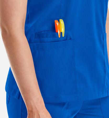 Women Maevn Matrix Double V-Neck Top 3501