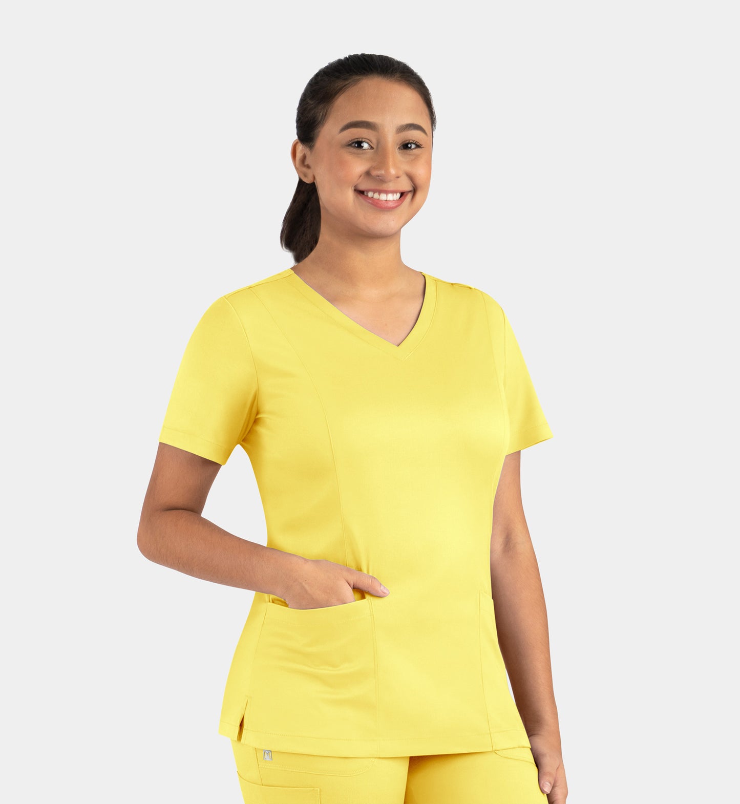 Women Maevn Matrix Double V-Neck Top 3501