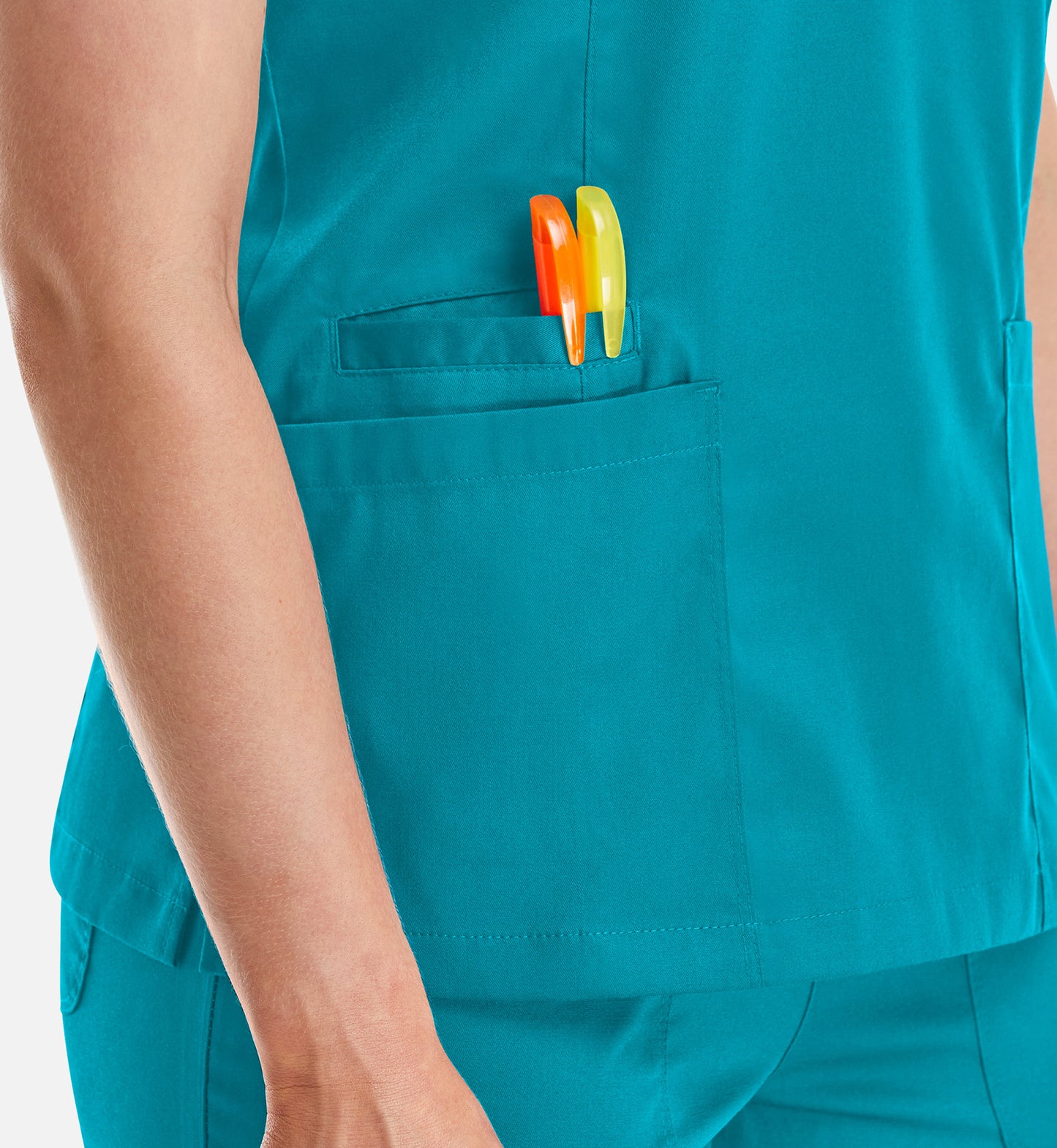 Women Maevn Matrix Double V-Neck Top 3501