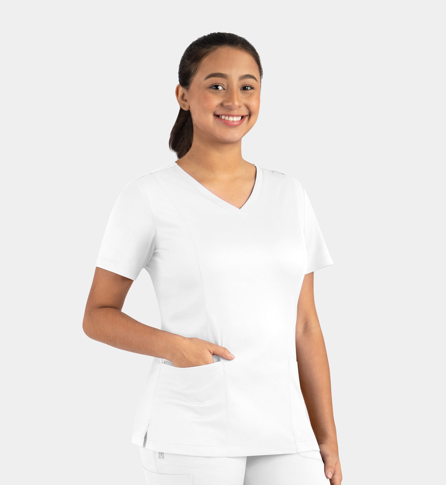 Women Maevn Matrix Double V-Neck Top 3501
