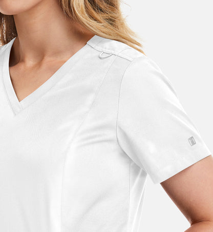 Women Maevn Matrix Double V-Neck Top 3501