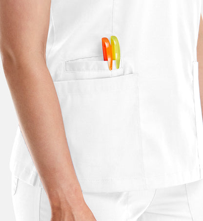 Women Maevn Matrix Double V-Neck Top 3501