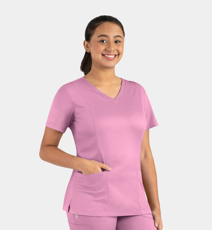 Women Maevn Matrix Double V-Neck Top 3501