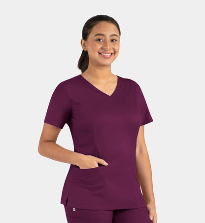 Women Maevn Matrix Double V-Neck Top 3501