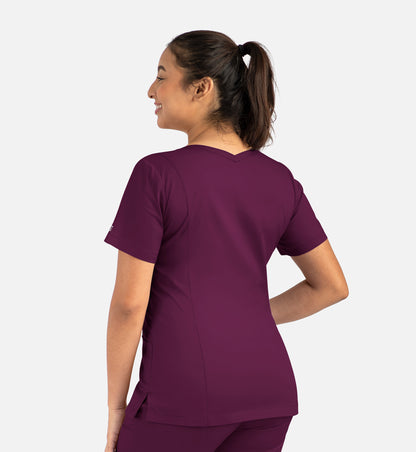 Women Maevn Matrix Double V-Neck Top 3501