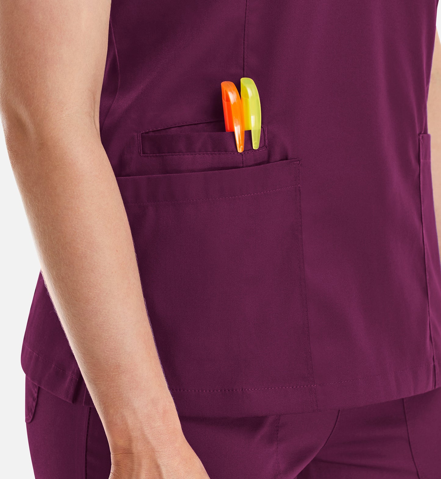 Women Maevn Matrix Double V-Neck Top 3501