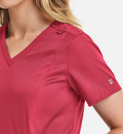 Women Maevn Matrix Double V-Neck Top 3501