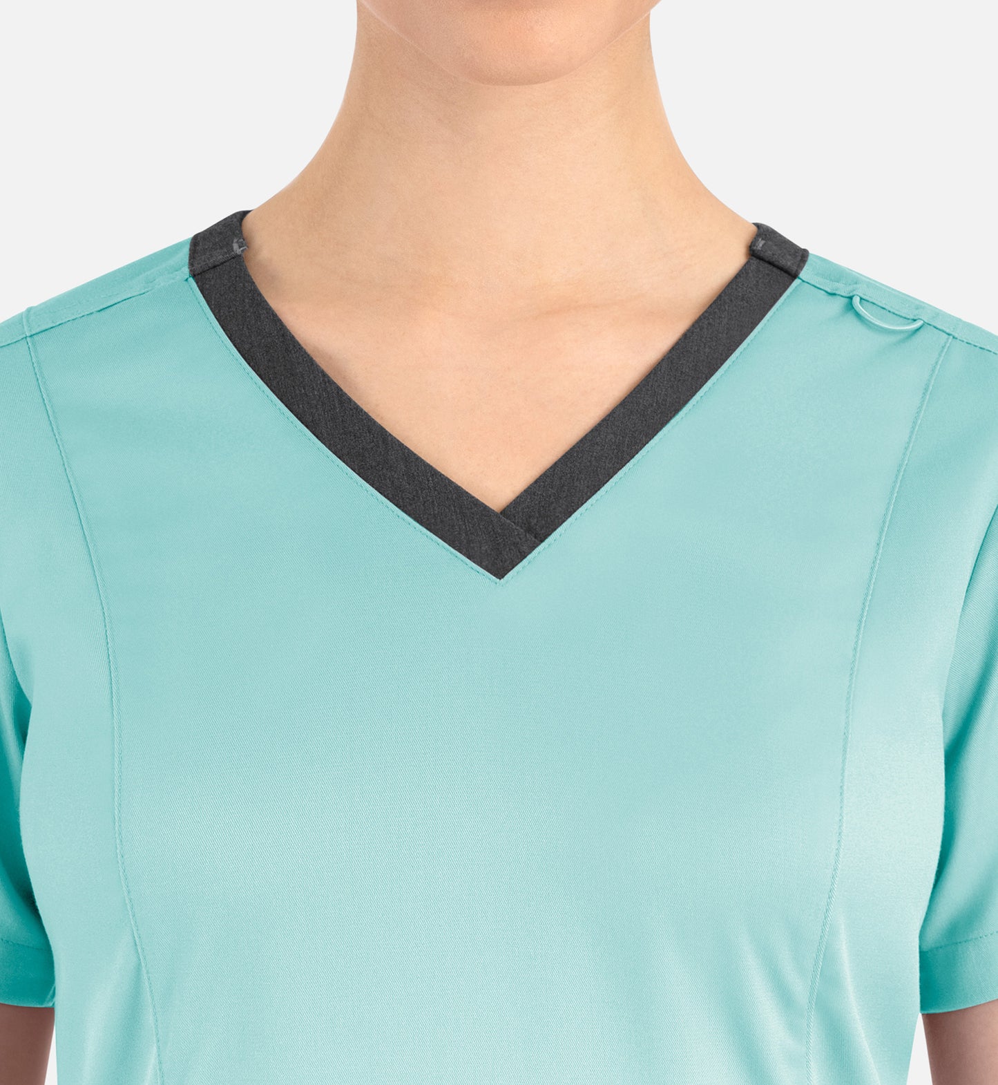 Women Maevn Matrix Contrast Double V-Neck Top 3502