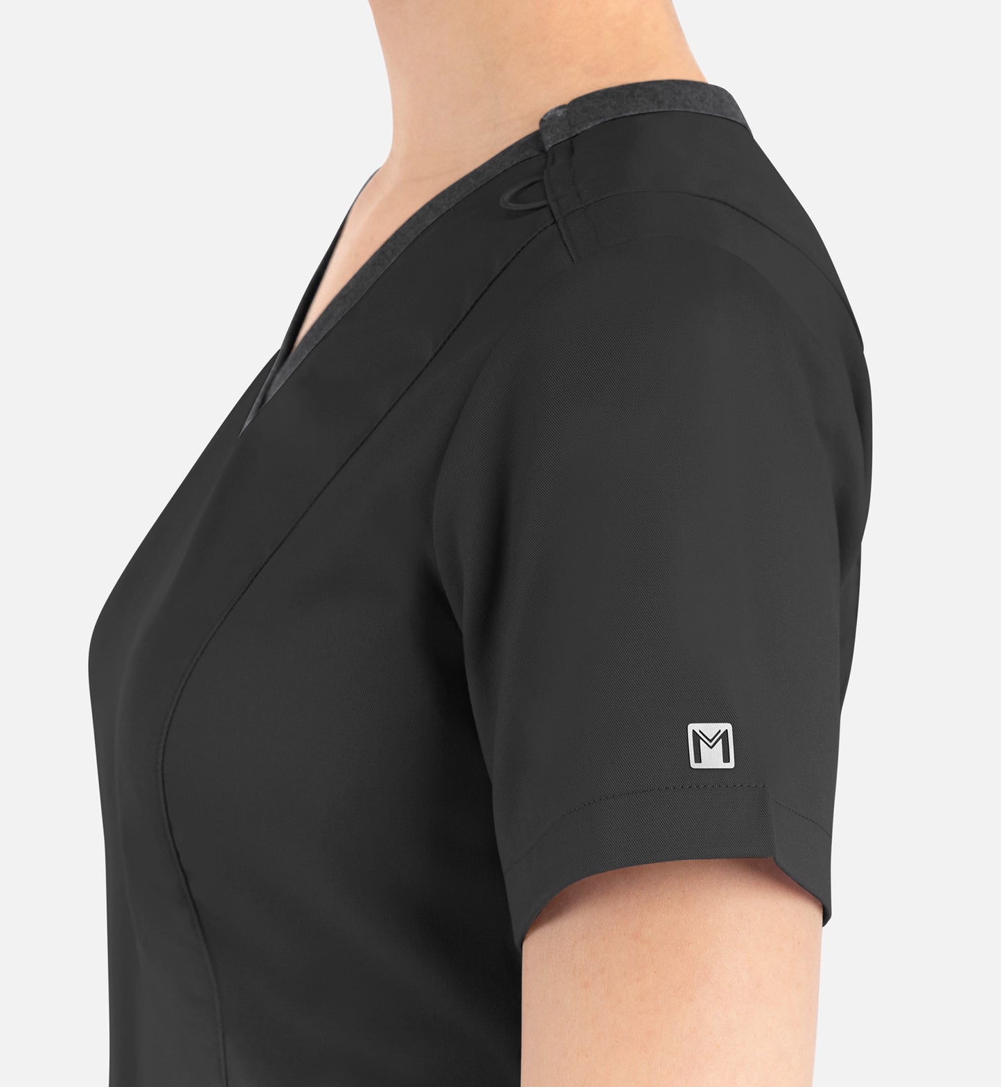 Women Maevn Matrix Contrast Double V-Neck Top 3502