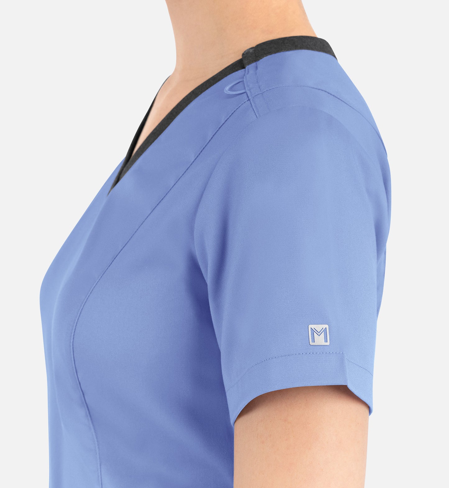 Women Maevn Matrix Contrast Double V-Neck Top 3502