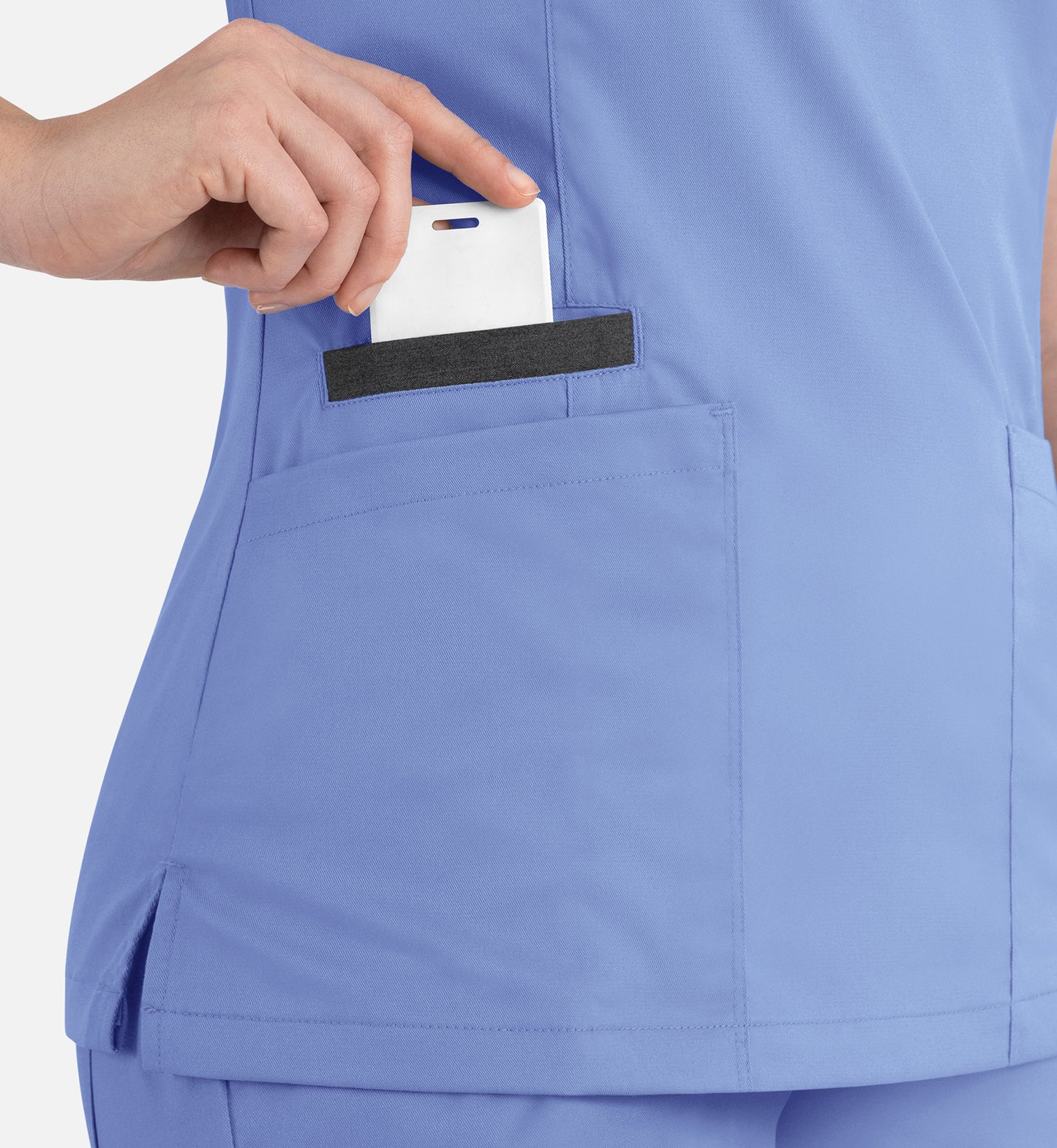 Women Maevn Matrix Contrast Double V-Neck Top 3502