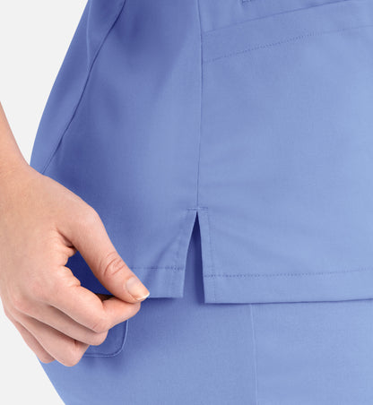 Women Maevn Matrix Contrast Double V-Neck Top 3502