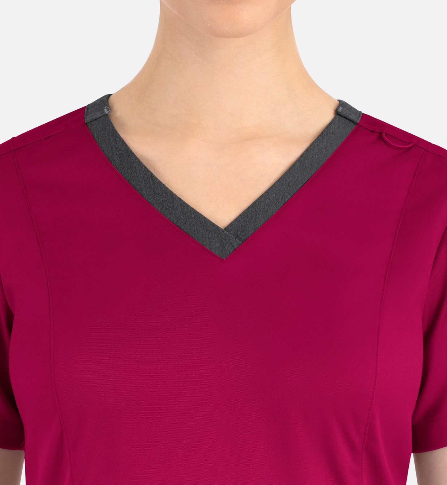 Women Maevn Matrix Contrast Double V-Neck Top 3502