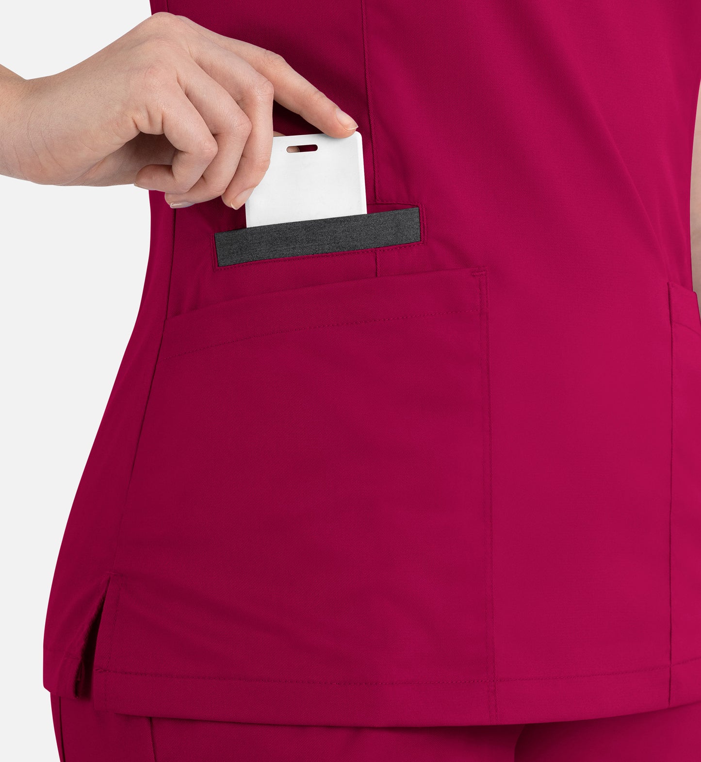 Women Maevn Matrix Contrast Double V-Neck Top 3502