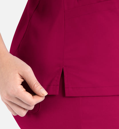 Women Maevn Matrix Contrast Double V-Neck Top 3502