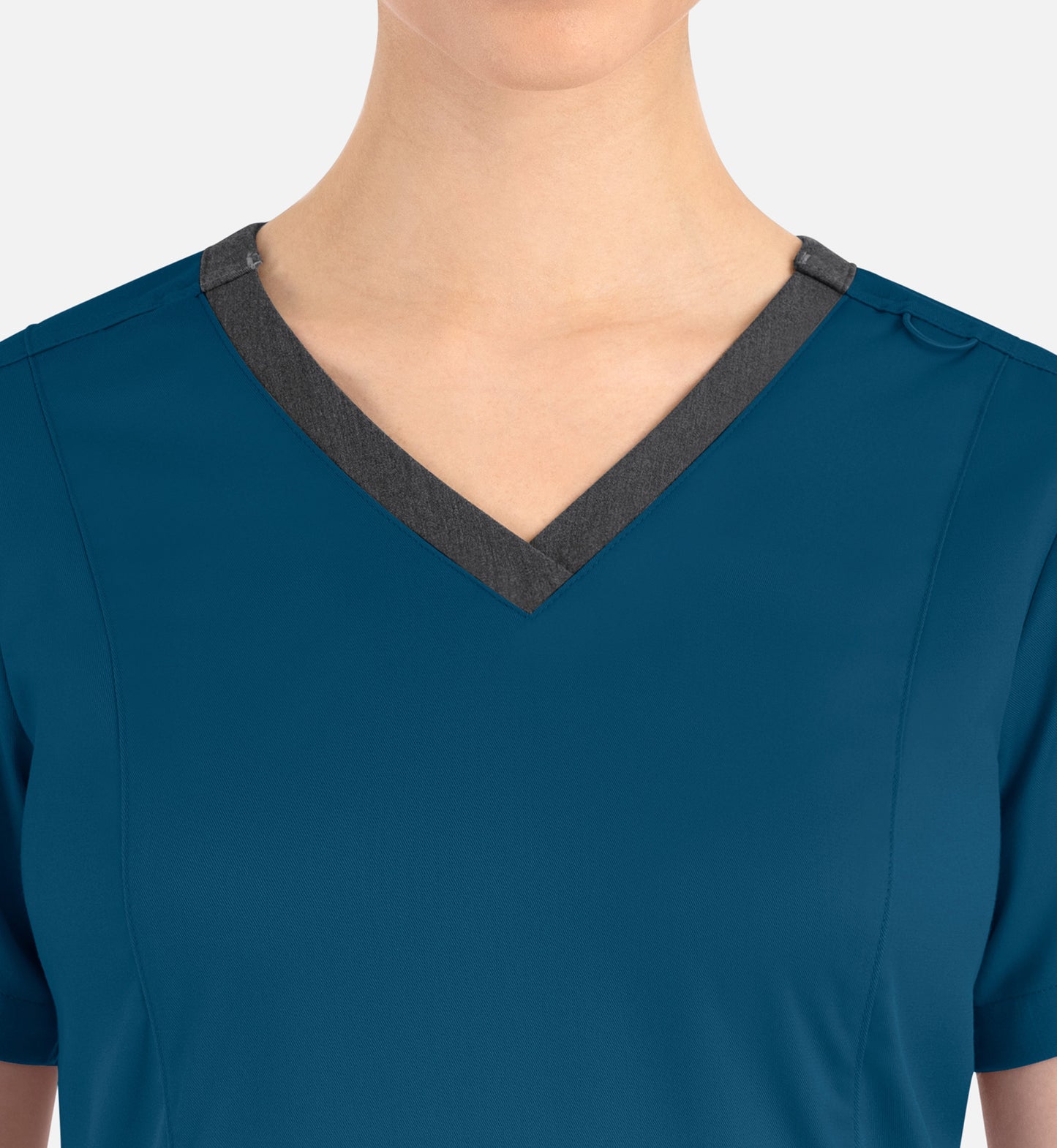 Women Maevn Matrix Contrast Double V-Neck Top 3502