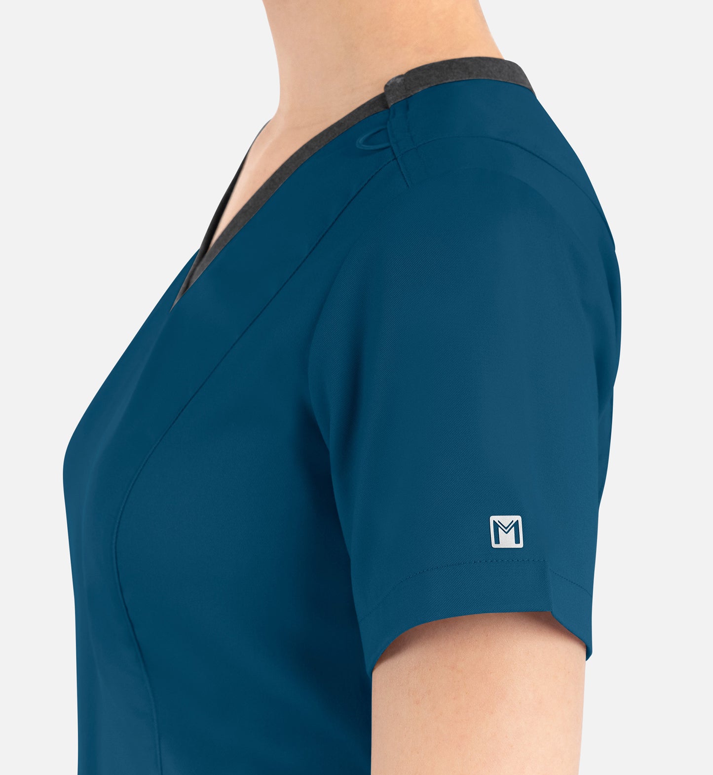 Women Maevn Matrix Contrast Double V-Neck Top 3502