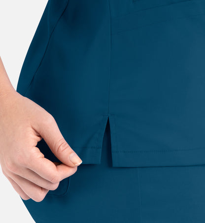 Women Maevn Matrix Contrast Double V-Neck Top 3502